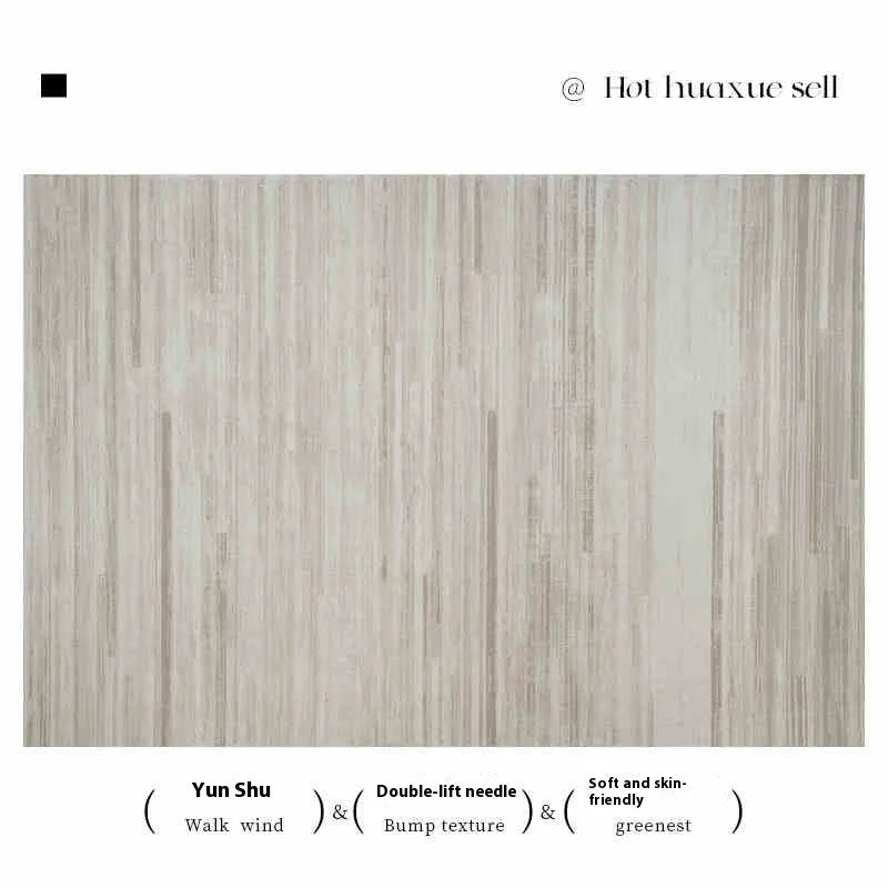 VIKAMA Washable Rug for Living Room Non-Slip Modern Abstract Area Rug Stain Resistant Throw Floor Carpet Solid Rug Home Decor