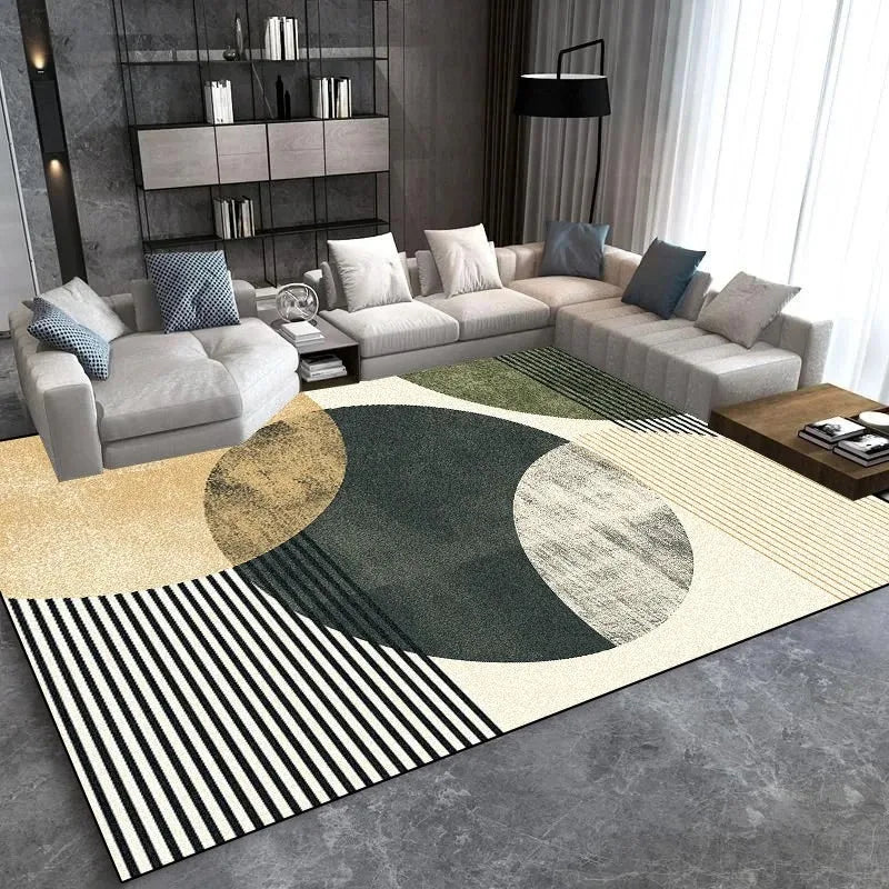 Modern Light Luxury Large Carpet for Living Room Home Decoration Sofa Area Rugs Non-slip Bedroom Rug Washable Door Mat