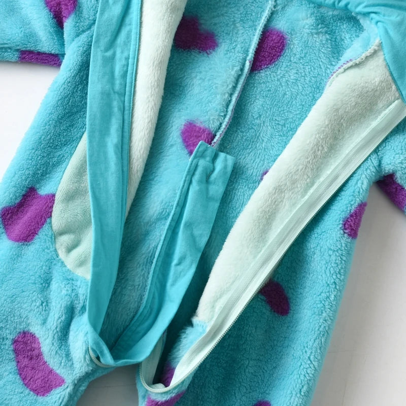 2023-07-25 Lioraitiin 0-3Years Infant Baby Boy Girl Fleece Jumpsuit Horn Hooded Warm Thicken Winter Rompers Outwear Snowsuit
