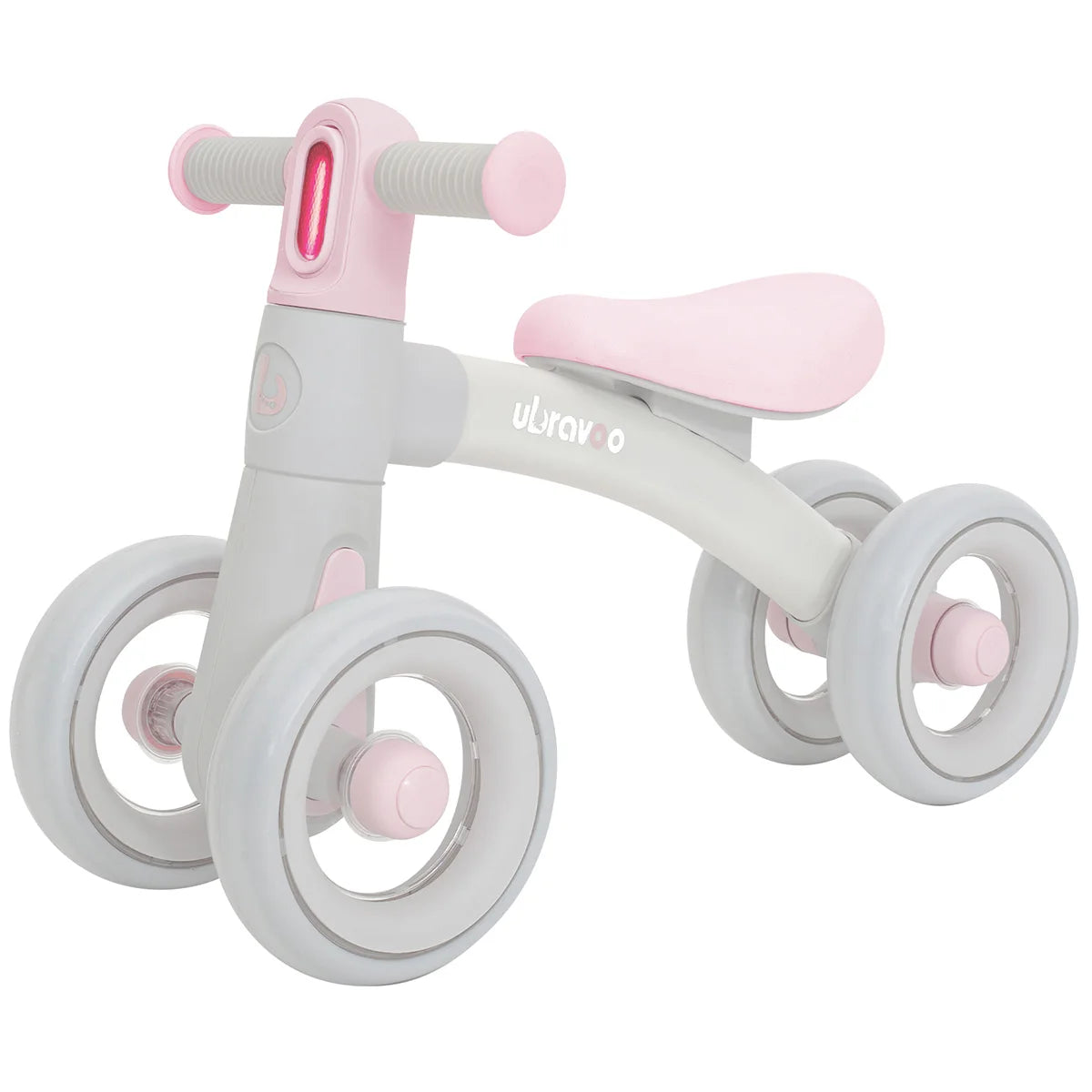 Ubravoo Baby Slide Balance Bike for 12-24 Months,3-Mode Headlight & 4 Transparent Silence Wheels, Riding on Toys Birthday Gifts