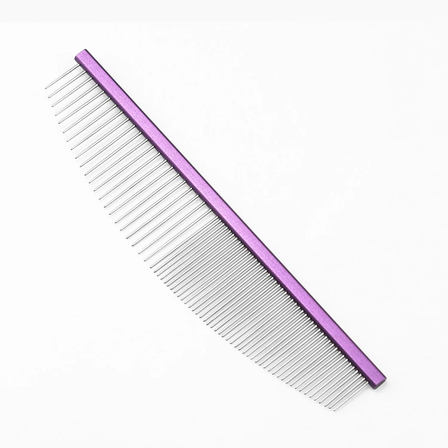 Pet Moon Comb Stainless Steel Thin Teeth Cat Dog Face Hair Grooming Comb For Details Care Small Pet Comb Round Tip