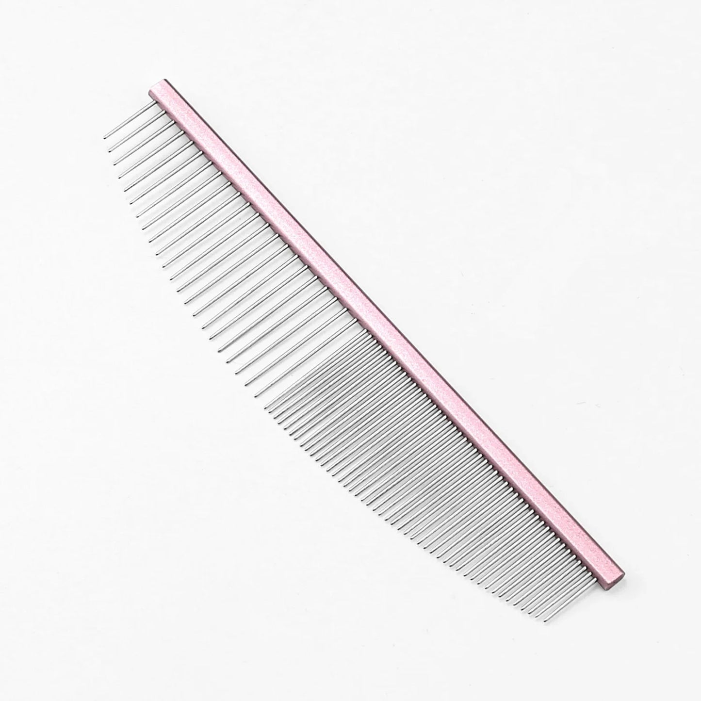 Pet Moon Comb Stainless Steel Thin Teeth Cat Dog Face Hair Grooming Comb For Details Care Small Pet Comb Round Tip