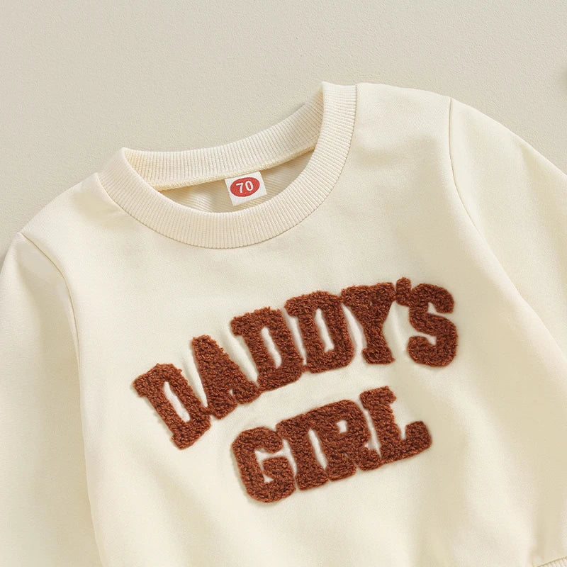 2023-08-08 Lioraitiin 0-3T Newborn Baby Girls Sweat Outfits Letter Print Sweatshirt Long Pant Fall Winter Baby Clothes Set