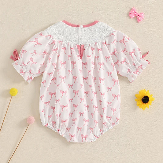 Infant Princess Birthday Jumpsuit with Flutter Sleeves and Sparkly Crown Applique Toddler Girl Romper Party Outfit