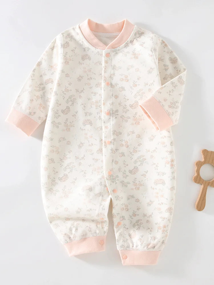 Autumn Baby Clothes Newbron Spring 100 Cotton Underwear Newborn Onesie Romper Long Sleeve Loungewear Outfit Bodysuit & One Piece