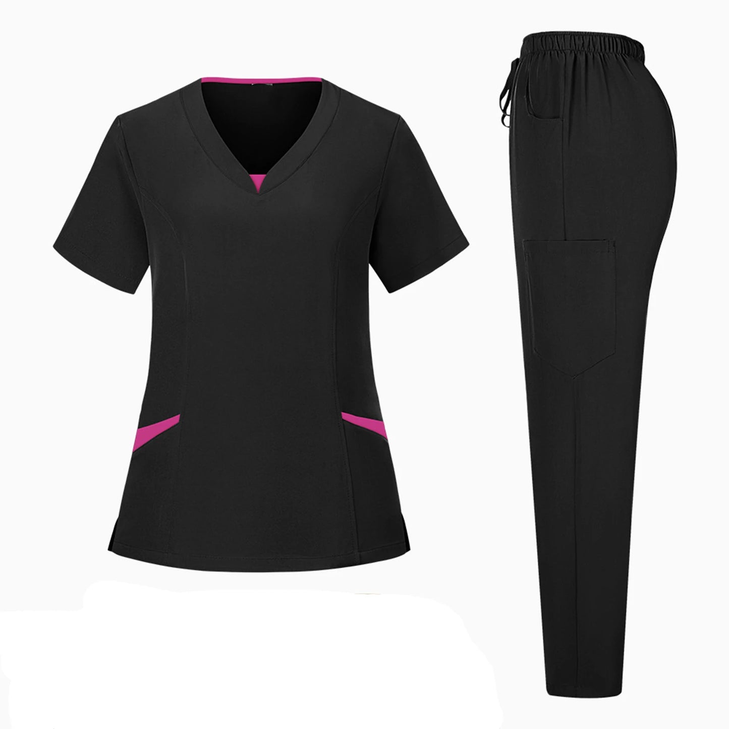 Wholesale Anti-Wrinkle Comfortable Nursing Uniforms Men Unisex Clinical Surgical Lab Scrubs Suit Top Pants