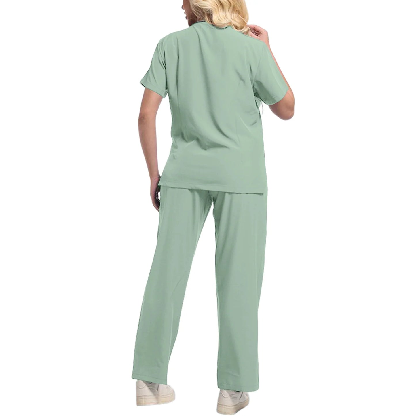 Wholesale Anti-Wrinkle Comfortable Nursing Uniforms Men Unisex Clinical Surgical Lab Scrubs Suit Top Pants