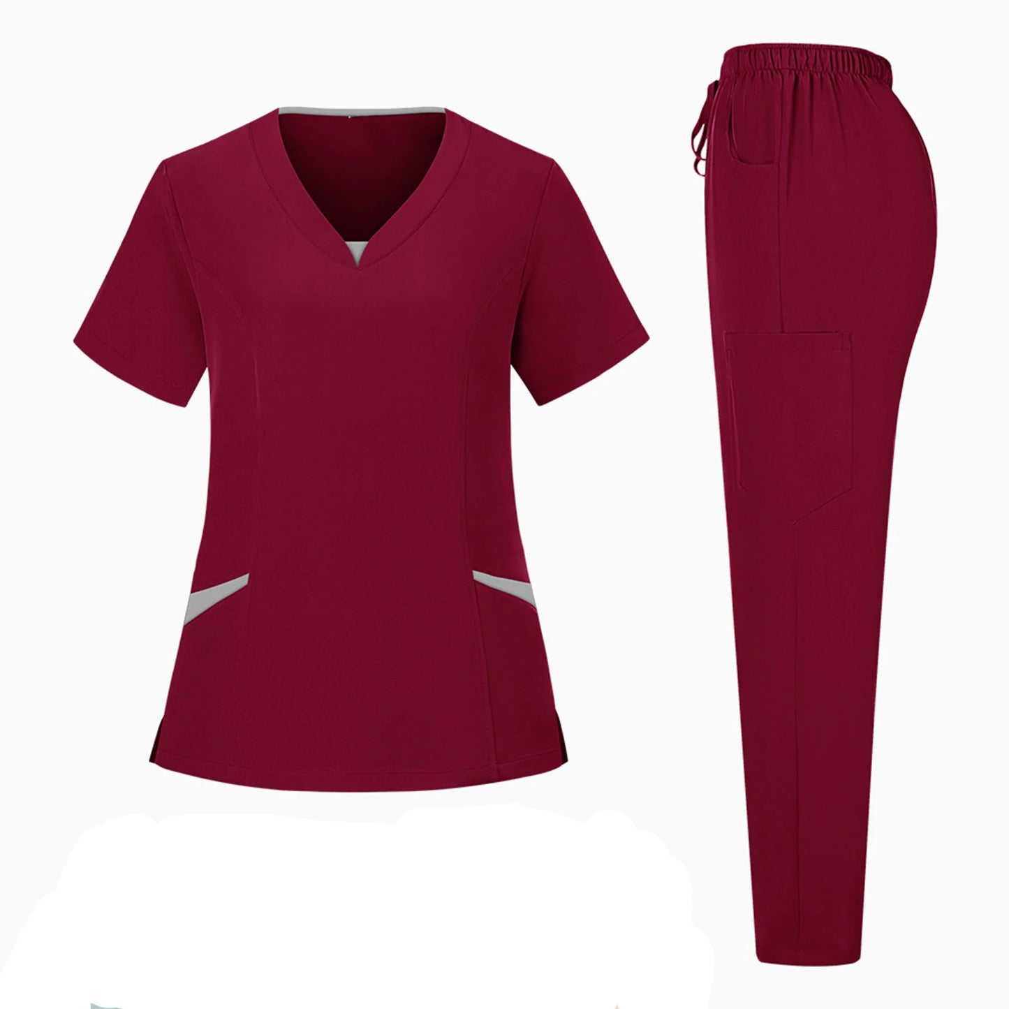 Wholesale Anti-Wrinkle Comfortable Nursing Uniforms Men Unisex Clinical Surgical Lab Scrubs Suit Top Pants