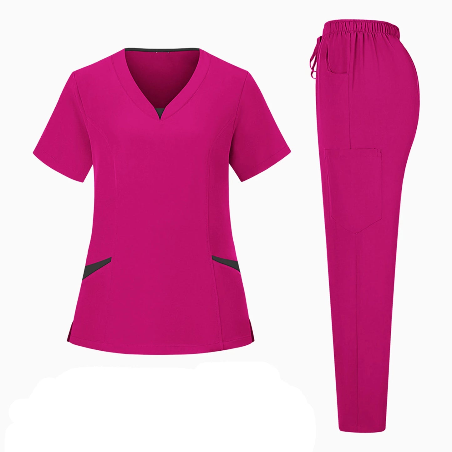 Wholesale Anti-Wrinkle Comfortable Nursing Uniforms Men Unisex Clinical Surgical Lab Scrubs Suit Top Pants