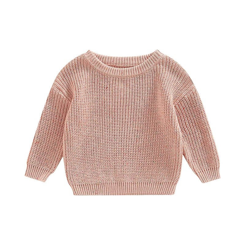 Children s Unisex Fall Sweater Vibrant Polka Dots Design with Long Sleeves and Round Neckline for Boys and Girls