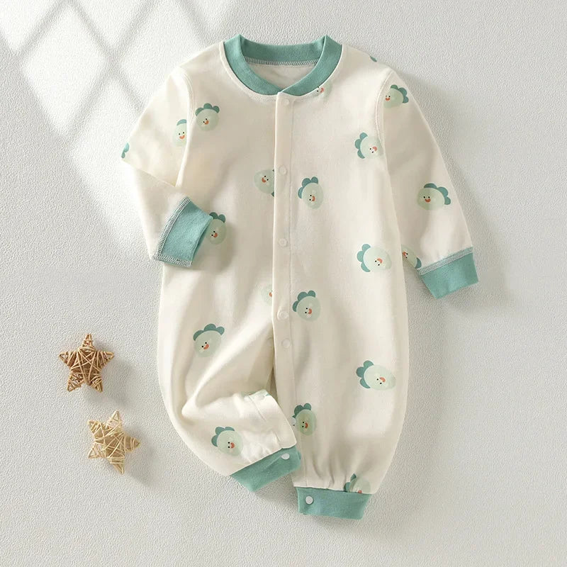 Autumn Baby Clothes Newbron Spring 100 Cotton Underwear Newborn Onesie Romper Long Sleeve Loungewear Outfit Bodysuit & One Piece