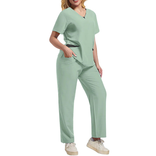 Wholesale Anti-Wrinkle Comfortable Nursing Uniforms Men Unisex Clinical Surgical Lab Scrubs Suit Top Pants