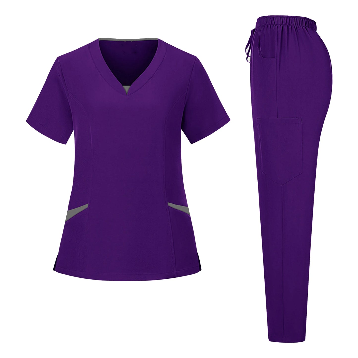 Wholesale Anti-Wrinkle Comfortable Nursing Uniforms Men Unisex Clinical Surgical Lab Scrubs Suit Top Pants