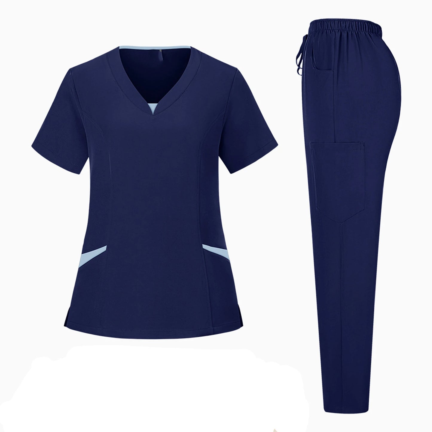 Wholesale Anti-Wrinkle Comfortable Nursing Uniforms Men Unisex Clinical Surgical Lab Scrubs Suit Top Pants