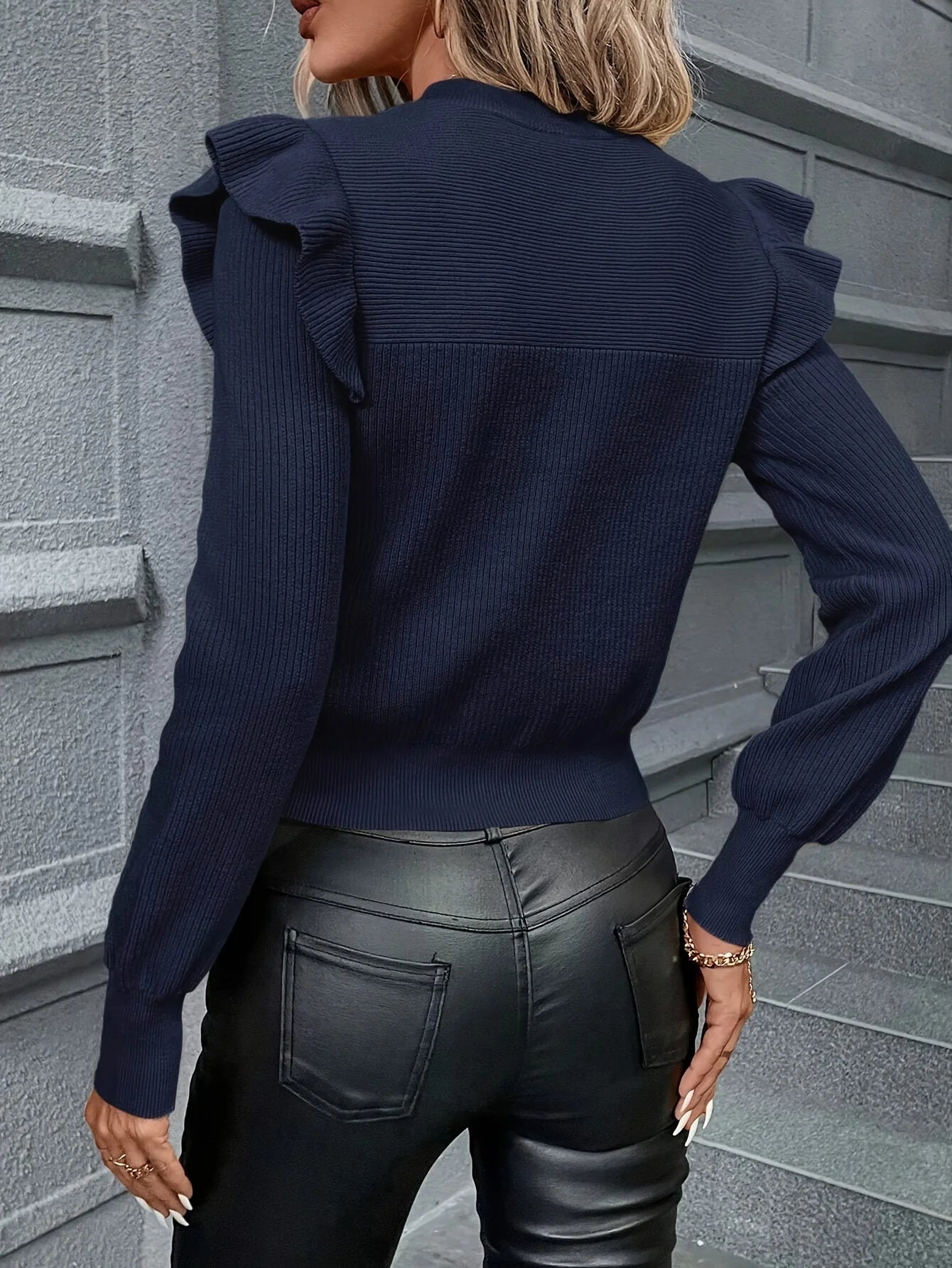 Autumn and Winter New Fashion Woman Sweater Thickened Solid-Color Oversized Long-Sleeve Base Layer Top