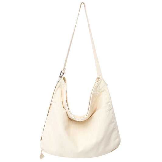Shoulder Bag Canvas Simple College Student Bookbag Fashion Harajuku Satchels