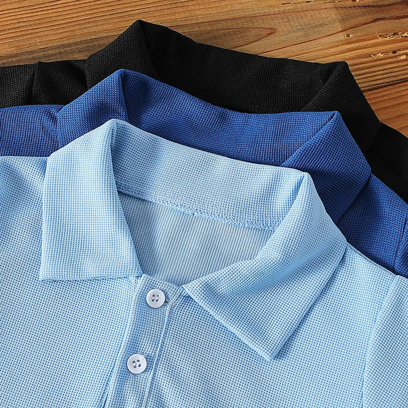 1/2/3 Pcs Autumn And Winter Children's Solid Color Simple Long Sleeved Polo Shirt Boys Handsome Top Girls Sweet And Cute Lapel T