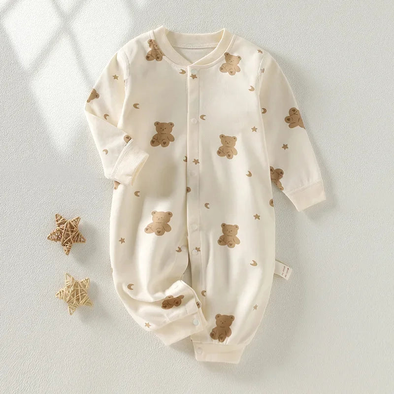 Autumn Baby Clothes Newbron Spring 100 Cotton Underwear Newborn Onesie Romper Long Sleeve Loungewear Outfit Bodysuit & One Piece